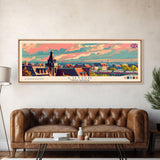 Luton United Kingdom Travel Art, City Art, Framed Canvas Print or Metal Wall Art, Europe Travel Poster, Panoramic Wall Art, Extra Wide Wall Art