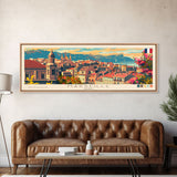 Marseille France Travel Print Wall Art, Panoramic City Art, Travel Art, Wall Decor, Vacation Gift, Framed Canvas Print Or Metal Art