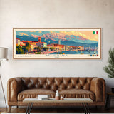 Messina Italy Travel Print Wall Art, Panoramic City Art, Travel Art, Wall Decor, Vacation Gift, Framed Canvas Print Or Metal Art