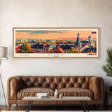 Penza Russia Wall Art, Panoramic Travel Poster, Panoramic Framed Canvas Print, City Wall Art, Wall Hanging Home Decor, Travel Art