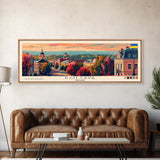 Poltava Ukraine Wall Art, Panoramic Travel Poster, Panoramic Framed Canvas Print, City Wall Art, Wall Hanging Home Decor, Travel Art