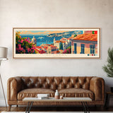 Setúbal Portugal Travel Print Wall Art, Panoramic City Art, Travel Art, Wall Decor, Vacation Gift, Framed Canvas Print Or Metal Art