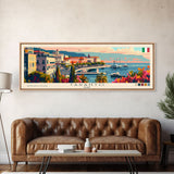 Taranto Italy Travel Art, City Art, Framed Canvas Print or Metal Wall Art, Europe Travel Poster, Panoramic Wall Art, Extra Wide Wall Art