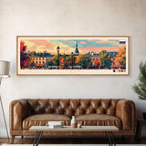 Tver Russia Travel Art, City Art, Framed Canvas Print or Metal Wall Art, Europe Travel Poster, Panoramic Wall Art, Extra Wide Wall Art