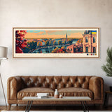 Zhytomyr Ukraine Travel Art, City Art, Framed Canvas Print or Metal Wall Art, Europe Travel Poster, Panoramic Wall Art, Extra Wide Wall Art