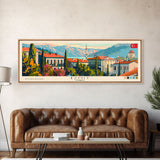 Izmit Turkey Travel Art, City Art, Framed Canvas Print or Metal Wall Art, Europe Travel Poster, Panoramic Wall Art, Extra Wide Wall Art