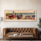 ŠIauliai Lithuania Travel Print Wall Art, Panoramic City Art, Travel Art, Wall Decor, Vacation Gift, Framed Canvas Print Or Metal Art