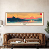 Batman TurkeyPanoramic Travel Poster, Framed Canvas Print or Metal Wall Art, Travel Art, Home Decor, Panoramic Painting, Midcentury Art