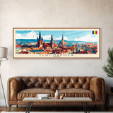 Cluj Napoca Romania Travel Print Wall Art, Panoramic City Art, Travel Art, Wall Decor, Vacation Gift, Framed Canvas Print Or Metal Art