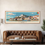 Coimbra Portugal Travel Art, City Art, Framed Canvas Print or Metal Wall Art, Europe Travel Poster, Panoramic Wall Art, Extra Wide Wall Art