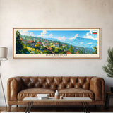 Dobrich Bulgaria Travel Art, City Art, Framed Canvas Print or Metal Wall Art, Europe Travel Poster, Panoramic Wall Art, Extra Wide Wall Art