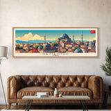 Gaziantep Turkey Travel Print Wall Art, Panoramic City Art, Travel Art, Wall Decor, Vacation Gift, Framed Canvas Print Or Metal Art