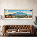 Gyumri Armenia Travel Print Wall Art, Panoramic City Art, Travel Art, Wall Decor, Vacation Gift, Framed Canvas Print Or Metal Art