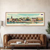 Izhevsk Russia Wall Art, Panoramic Travel Poster, Panoramic Framed Canvas Print, City Wall Art, Wall Hanging Home Decor, Travel Art