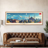 Kayseri Turkey Travel Art, City Art, Framed Canvas Print or Metal Wall Art, Europe Travel Poster, Panoramic Wall Art, Extra Wide Wall Art