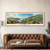 Krusevac Serbia Travel Art, City Art, Framed Canvas Print or Metal Wall Art, Europe Travel Poster, Panoramic Wall Art, Extra Wide Wall Art