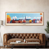 Linkoping Sweden Travel Art, City Art, Framed Canvas Print or Metal Wall Art, Europe Travel Poster, Panoramic Wall Art, Extra Wide Wall Art