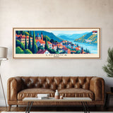 Loznica Serbia Wall Art, Panoramic Travel Poster, Panoramic Framed Canvas Print, City Wall Art, Wall Hanging Home Decor, Travel Art