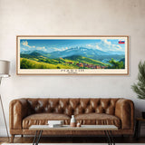 Martin Slovakia Travel Art, City Art, Framed Canvas Print or Metal Wall Art, Europe Travel Poster, Panoramic Wall Art, Extra Wide Wall Art