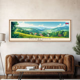 Michalovce Slovakia Travel Art, City Art, Framed Canvas Print or Metal Wall Art, Europe Travel Poster, Panoramic Wall Art, Extra Wide Wall Art