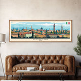 Modena Italy Travel Print Wall Art, Panoramic City Art, Travel Art, Wall Decor, Vacation Gift, Framed Canvas Print Or Metal Art