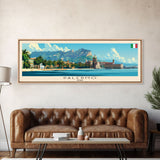 Palermo Italy Travel Print Wall Art, Panoramic City Art, Travel Art, Wall Decor, Vacation Gift, Framed Canvas Print Or Metal Art