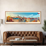 Pardubice Czech Republic Travel Art, City Art, Framed Canvas Print or Metal Wall Art, Europe Travel Poster, Panoramic Wall Art, Extra Wide Wall Art