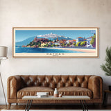 Patras Greece Travel Art, City Art, Framed Canvas Print or Metal Wall Art, Europe Travel Poster, Panoramic Wall Art, Extra Wide Wall Art