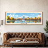 Penza Russia Wall Art, Panoramic Travel Poster, Panoramic Framed Canvas Print, City Wall Art, Wall Hanging Home Decor, Travel Art