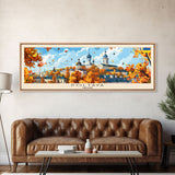 Poltava Ukraine Wall Art, Panoramic Travel Poster, Panoramic Framed Canvas Print, City Wall Art, Wall Hanging Home Decor, Travel Art