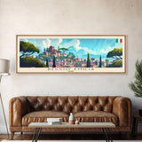 Reggio Emilia Travel Print Wall Art, Panoramic City Art, Travel Art, Wall Decor, Vacation Gift, Framed Canvas Print Or Metal Art