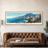 Santa Cruz Tenerife Spain Wall Art, Panoramic Travel Poster, Panoramic Framed Canvas Print, City Wall Art, Wall Hanging Home Decor, Travel Art