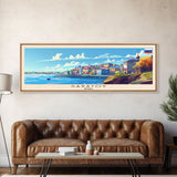 Saratov Russia Wall Art, Panoramic Travel Poster, Panoramic Framed Canvas Print, City Wall Art, Wall Hanging Home Decor, Travel Art