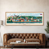 Smolensk Russia Travel Art, City Art, Framed Canvas Print or Metal Wall Art, Europe Travel Poster, Panoramic Wall Art, Extra Wide Wall Art