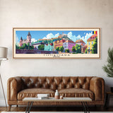 Timisoara Romania Travel Print Wall Art, Panoramic City Art, Travel Art, Wall Decor, Vacation Gift, Framed Canvas Print Or Metal Art