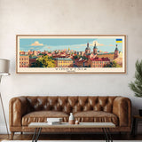 Vinnytsia Ukraine Travel Print Wall Art, Panoramic City Art, Travel Art, Wall Decor, Vacation Gift, Framed Canvas Print Or Metal Art