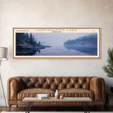 Contwoyto Lake Framed Canvas Print, Lake House Decor, Panoramic Wide Art, Travel Poster, Rustic Lake Painting, Home Decor