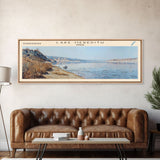 Lake Meredith Texas Framed Canvas Print, Lake House Decor, Panoramic Wall Art, Travel Poster, Scenic Landscape Painting, Bedroom Decor