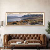 Walker Lake USA Nevada Panoramic Wall Art, Framed Canvas Print, Lake House Decor, Travel Poster, Beautiful Lake Scene, Bedroom Decor