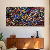 original abstract painting, Jackson Pollock style painting Print, modern abstract art, Colorful wall art, splatter Pollock Print Wall Art