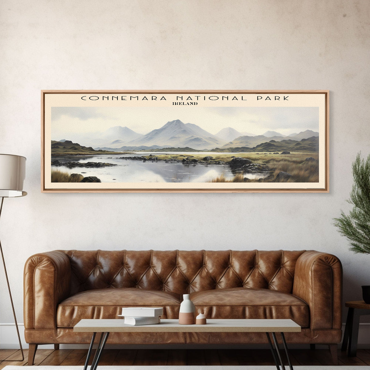 Connemara National Park Travel Print Wall Art, Travel Poster Print, Retro Style COUNTRY Home Decor, Wall Hanging, Travel Gift Idea, Unique Metal Art