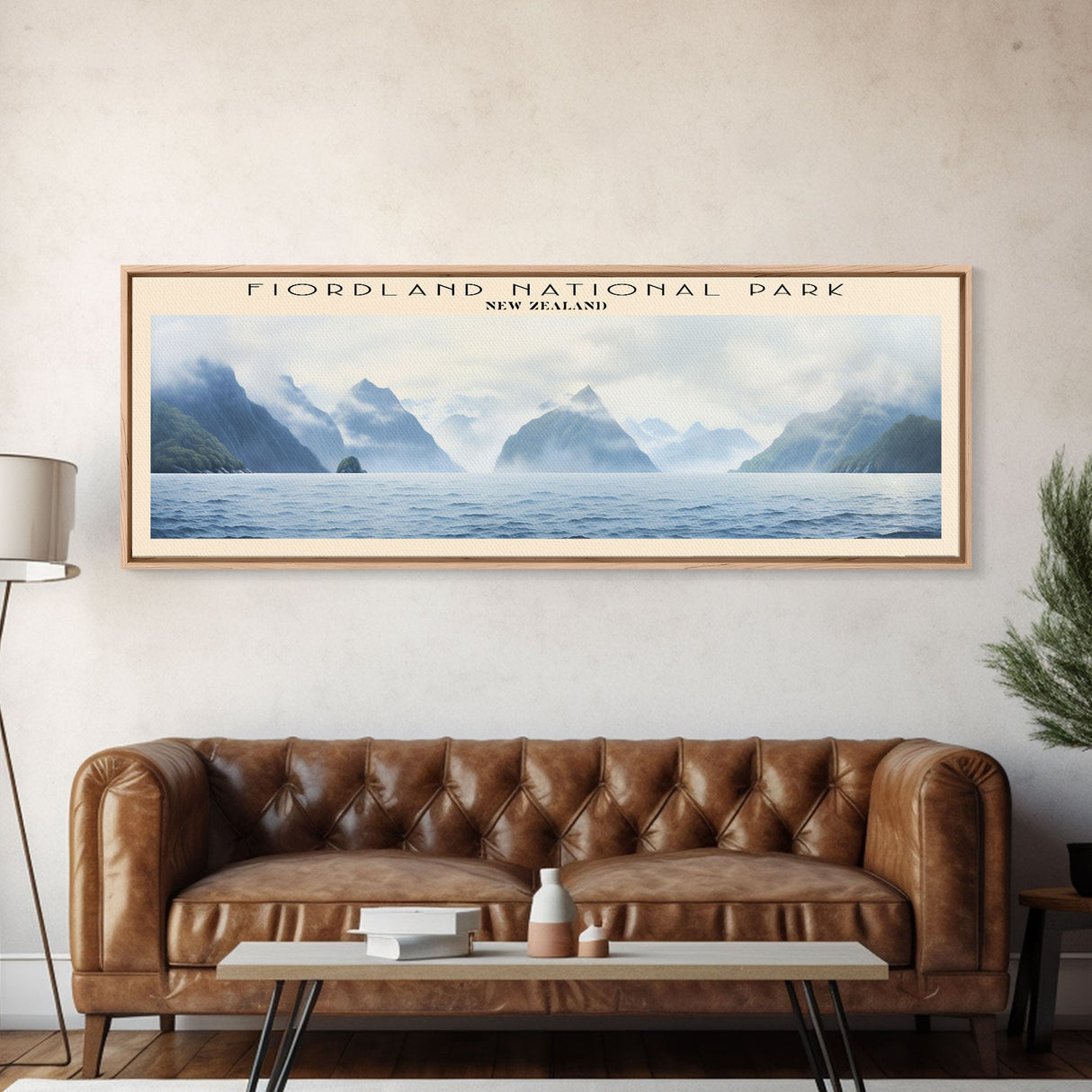 Fiordland National Park Travel Print Wall Art, Travel Poster Print, Retro Style COUNTRY Home Decor, Wall Hanging, Travel Gift Idea, Unique Metal Art