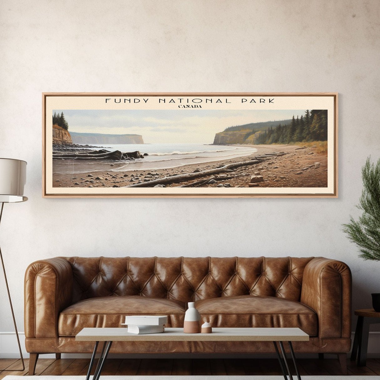 Fundy National Park Travel Poster Print, Framed Canvas Wall Art, Metal Wall Art, COUNTRY art, Gift For Him, Travel Wall Art, Travel Lover Gift