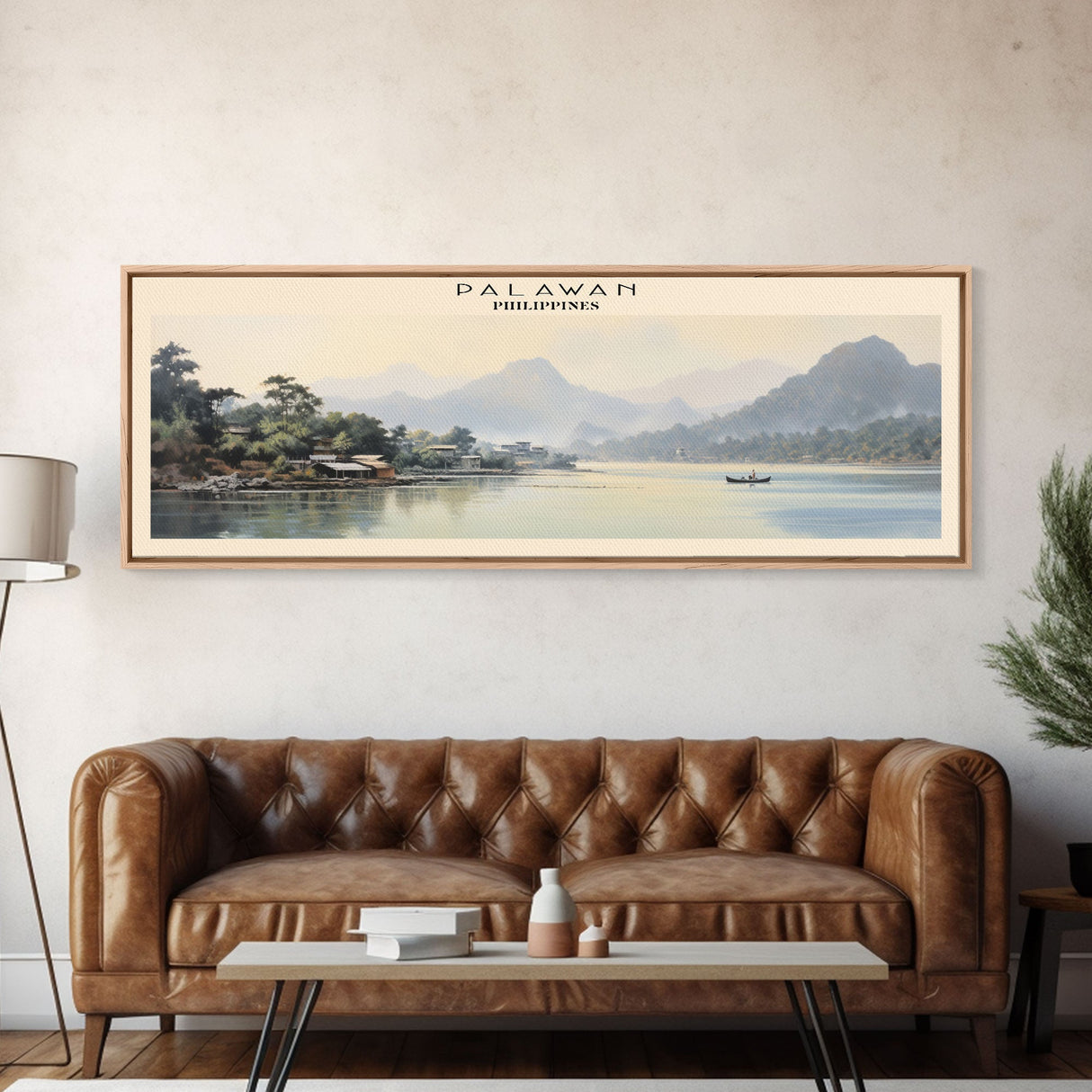 Palawan Framed Canvas Print Travel Poster | Wall Art | Home Decor | Gift For Travel Lover | Wall Hanging | Original Art