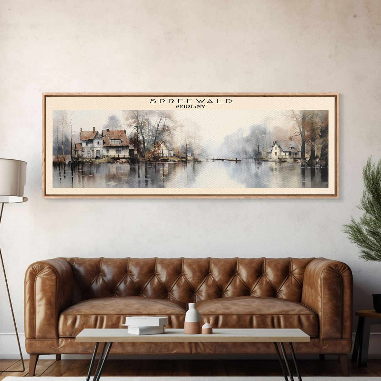 Spreewald Travel Print Wall Art, Travel Poster Print, Retro Style COUNTRY Home Decor, Wall Hanging, Travel Gift Idea, Unique Metal Art