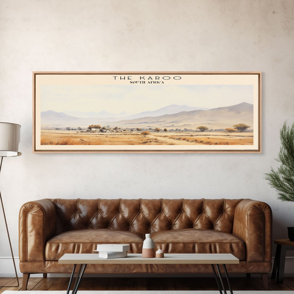 The Karoo Travel Print Wall Art, Travel Poster Print, Retro Style COUNTRY Home Decor, Wall Hanging, Travel Gift Idea, Unique Metal Art