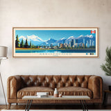 Panoramic Travel Poster Abbotsford, Canada Canvas Print, Abbotsford, Canada Painting, Canada Art, Abbotsford Travel Art, Guest Room Painting