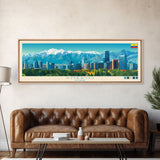 Ambato, Ecuador Panoramic Travel Poster Canvas Print, Ambato, Ecuador Painting, Ecuador Art, Ambato Travel Art, Guest Room Painting