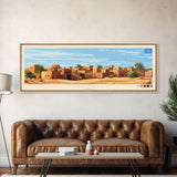 Awdal, Somalia Panoramic Travel Poster Canvas Print, Awdal, Somalia Painting, Somalia Art, Awdal Panoramic Travel Art, Travel Painting