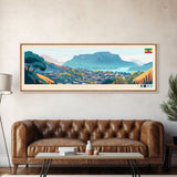 Panoramic Travel Poster Bahir Dar, Ethiopia Canvas Print, Bahir Dar, Ethiopia Painting, Ethiopia Art, Bahir Dar Travel Art, Guest Room Painting